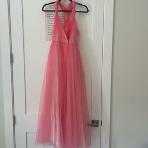 TWINSET A-line tulle pink dress size 44